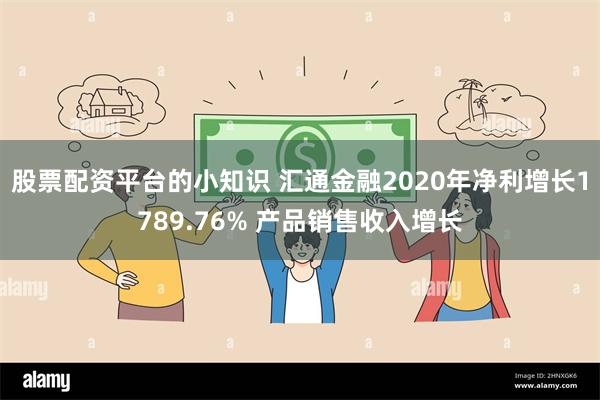 股票配资平台的小知识 汇通金融2020年净利增长1789.76% 产品销售收入增长